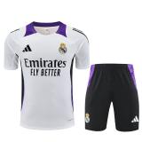 Kit Entrenamiento Real Madrid 2024/25 (blanco con morado y negro)